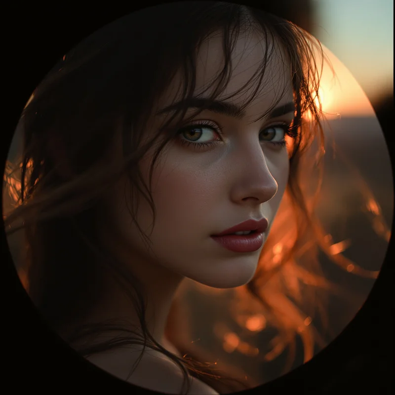 Lana Del Rey avatar profile image with dreamy romantic expression