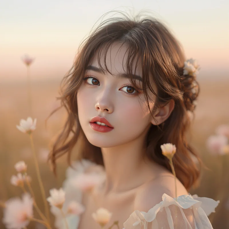 Lana Del Rey avatar portrait with melancholic personality