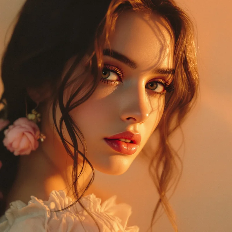 Lana Del Rey avatar profile image with dreamy romantic expression