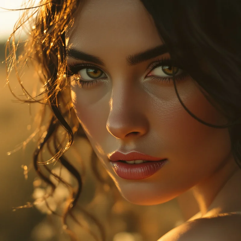 Lana Del Rey avatar portrait with melancholic personality