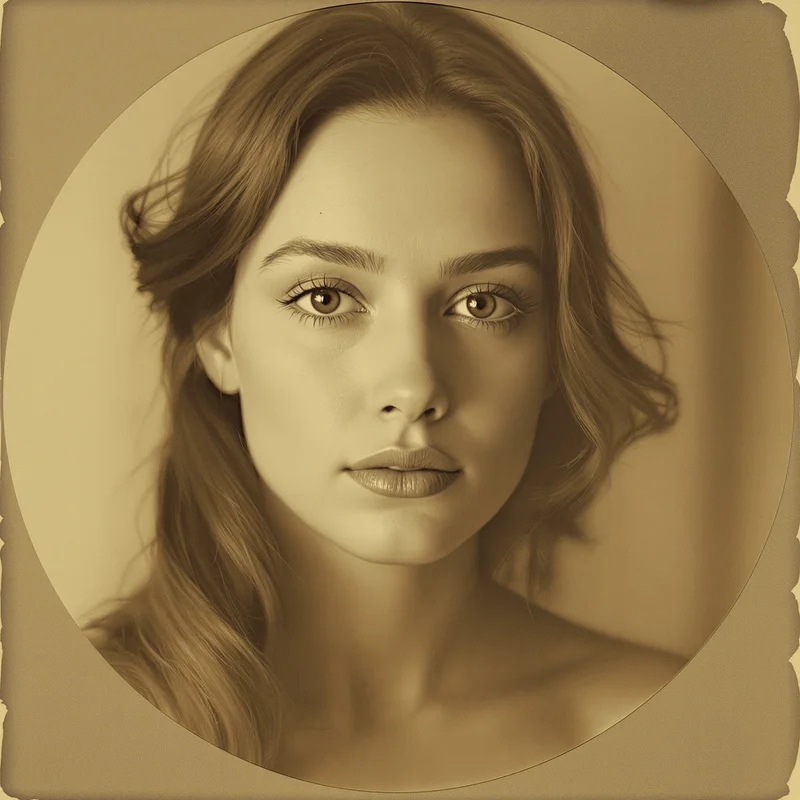 Lana Del Rey avatar portrait with melancholic personality