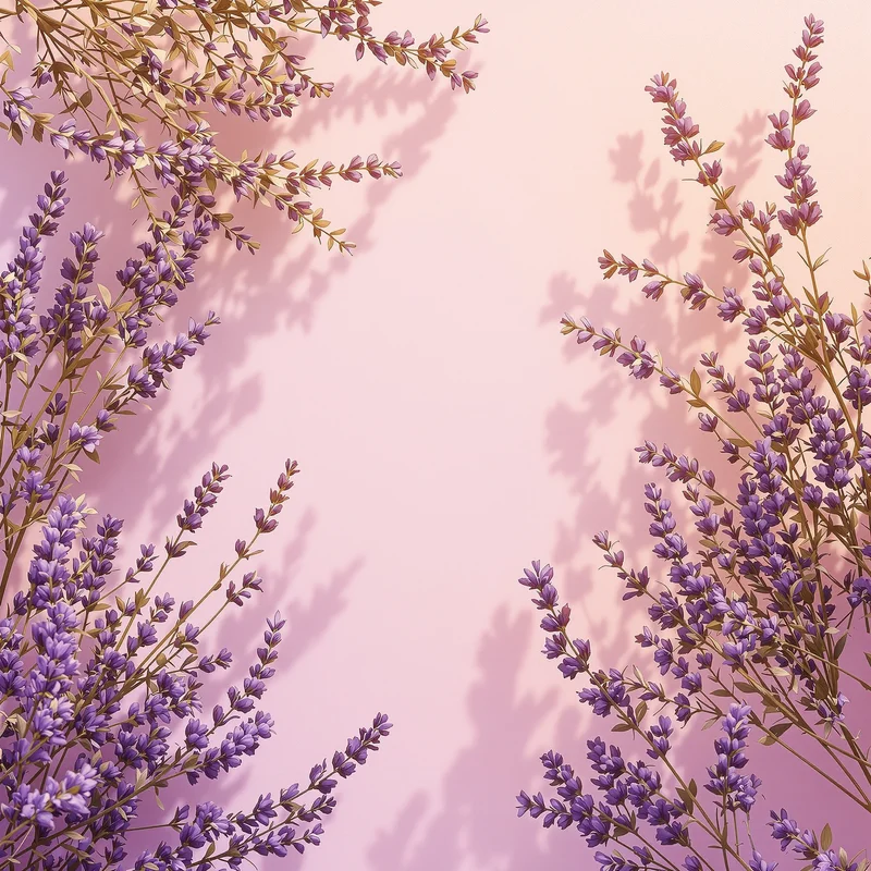 Golden dawn lavender background