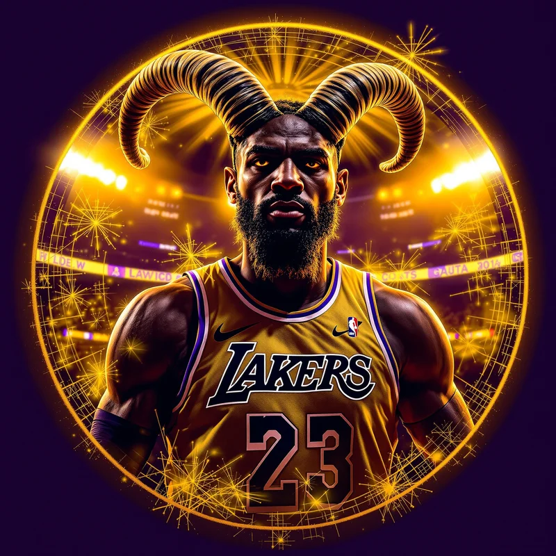 LeBron James avatar profile image with champion focus