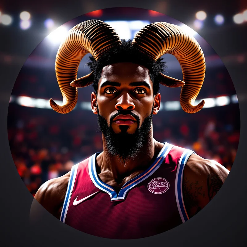 LeBron James avatar profile image with champion focus