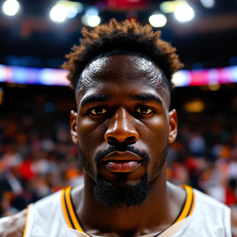 LeBron James avatar profile image with champion focus