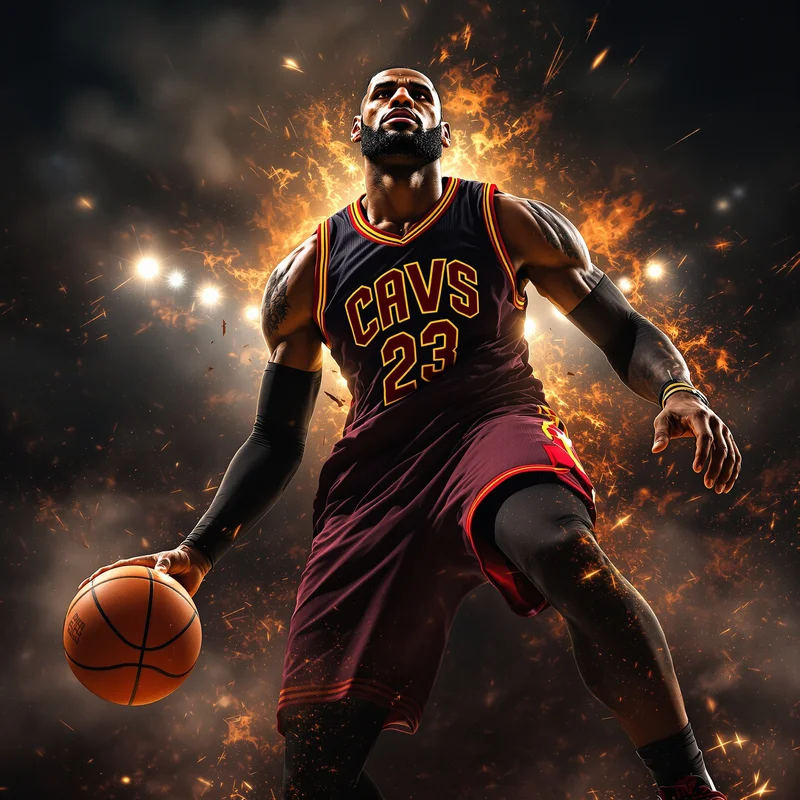 Lebron avatar profile image with leadership expression and clear recognition