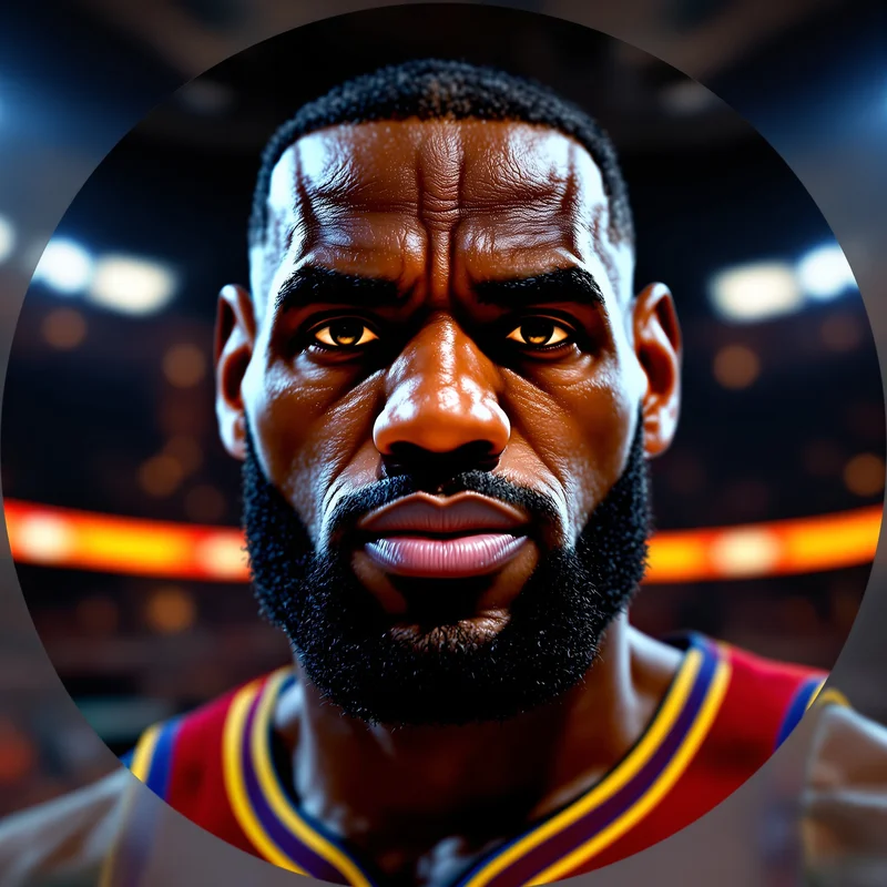 Lebron avatar profile image with leadership expression and clear recognition