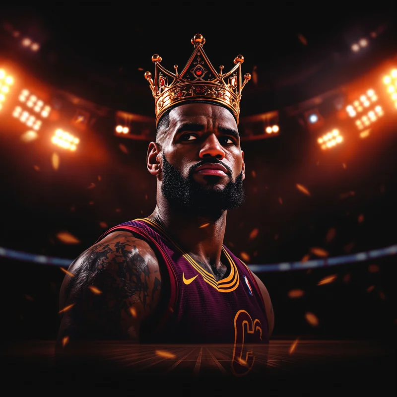 Lebron profile image optimized for championship identity and visibility