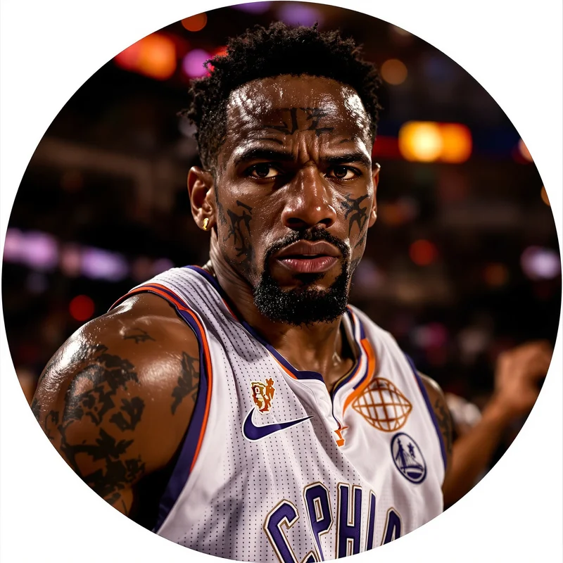 Lebron avatar portrait with powerful basketball presence and memorable impact