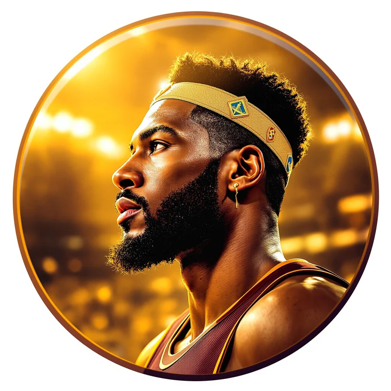 Lebron avatar portrait with powerful basketball presence and memorable impact