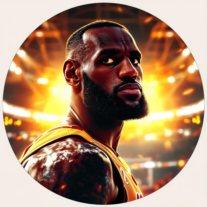 Lebron avatar profile image with leadership expression and clear recognition