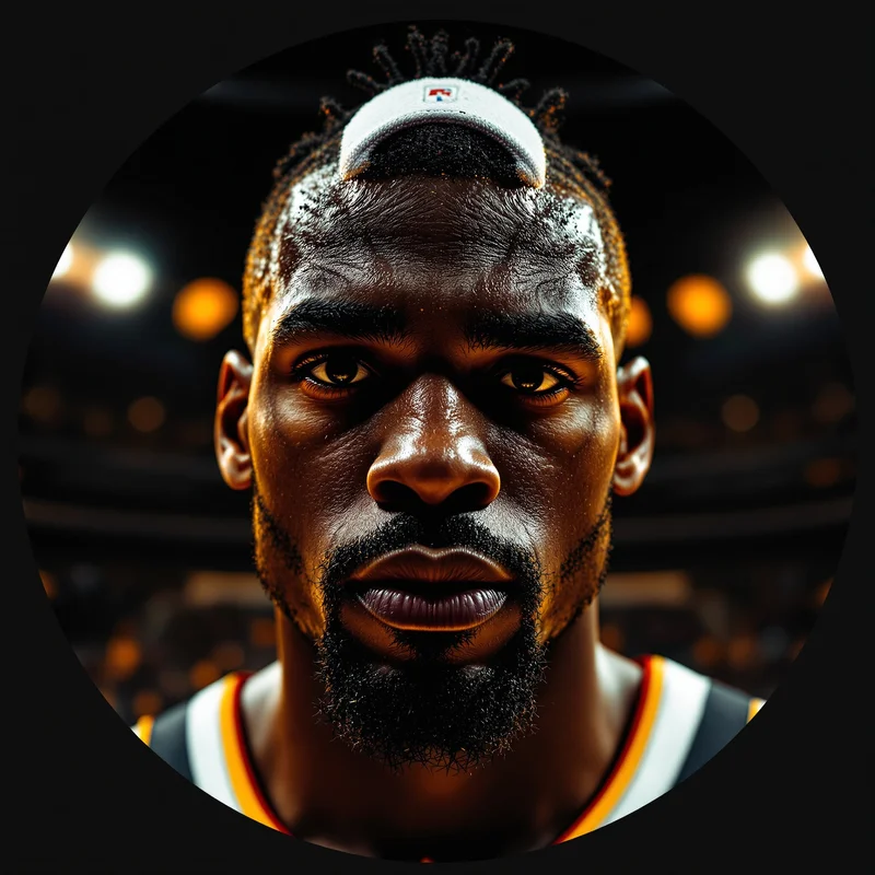 Lebron avatar portrait with powerful basketball presence and memorable impact