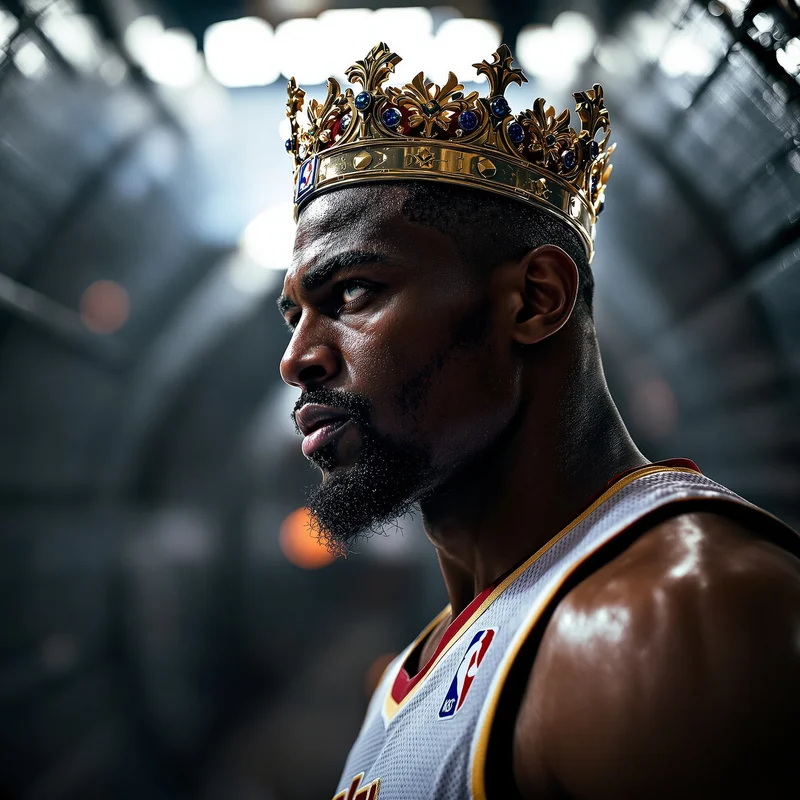 Lebron profile image optimized for championship identity and visibility