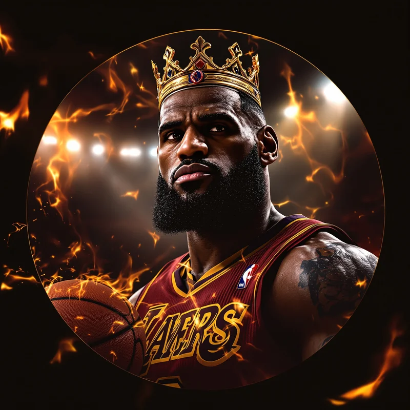 Lebron profile image optimized for championship identity and visibility