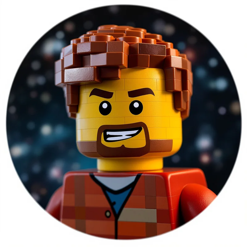 Lego Star Wars avatar profile image with clean minifigure clarity