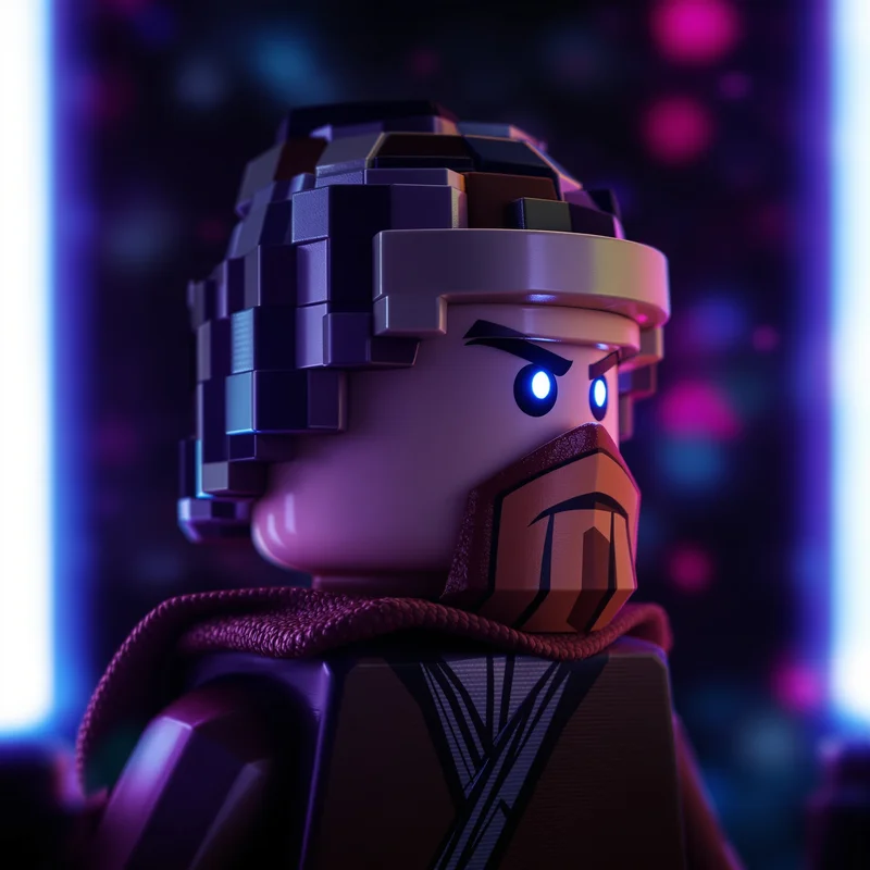 Lego Star Wars PFP avatar with block identity and strong readability