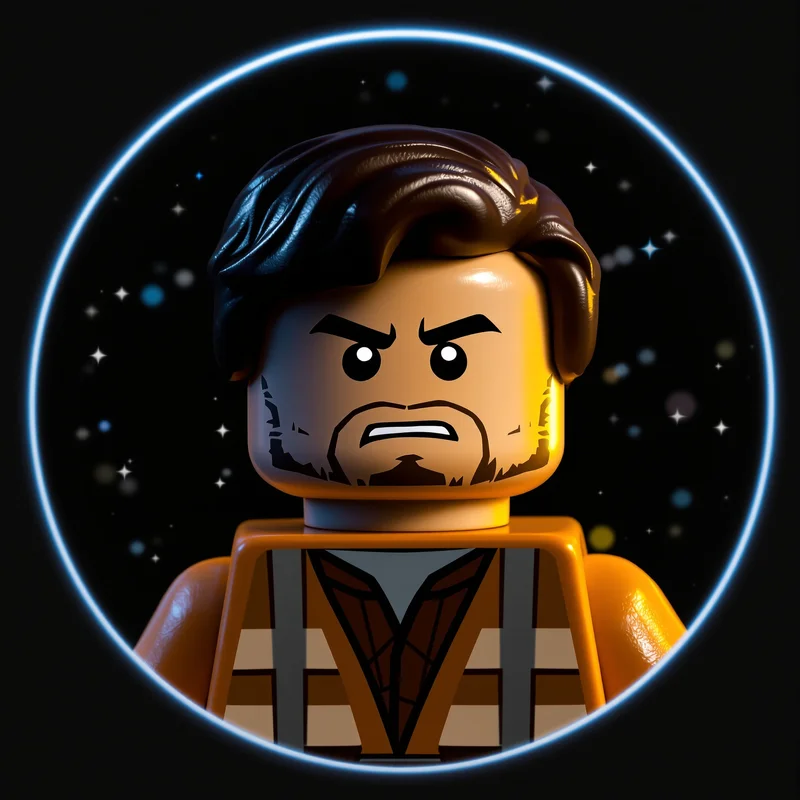 Lego Star Wars PFP avatar with block identity and strong readability