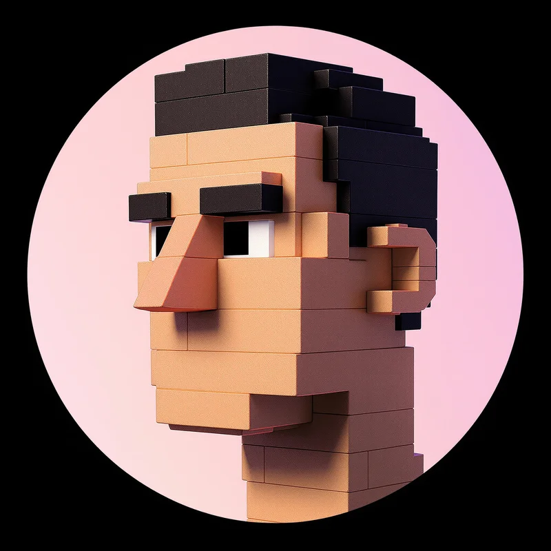 Lego Star Wars avatar portrait with simple block personality