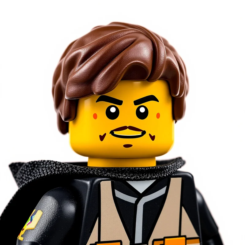 Lego Star Wars avatar portrait with simple block personality