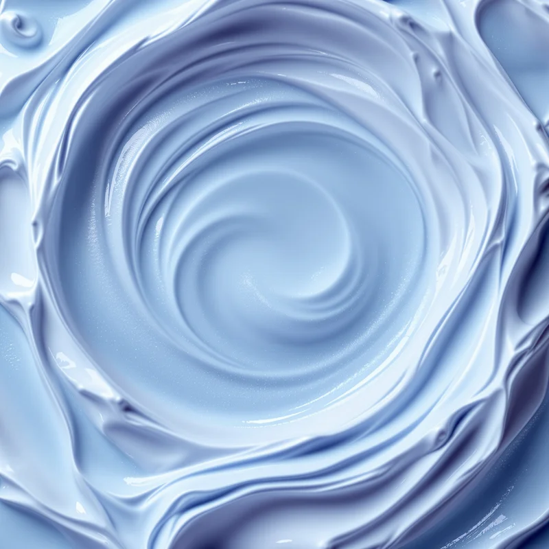 Blueberry Yogurt Swirl Light Blue Background