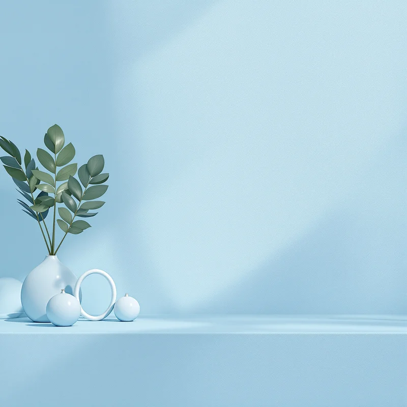 Eternal light blue background