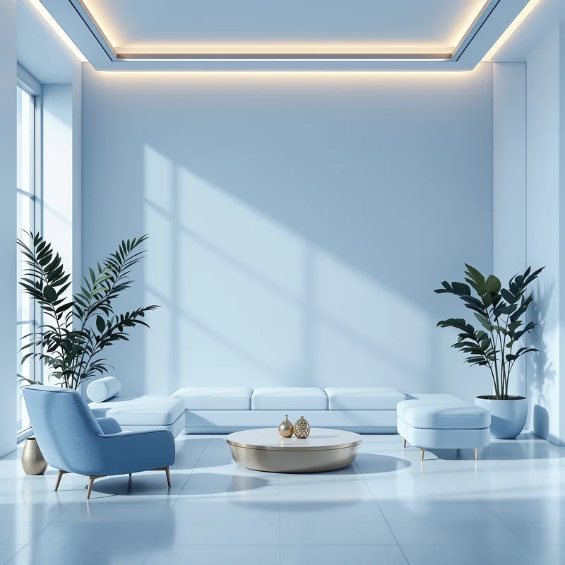 Eternal light blue background