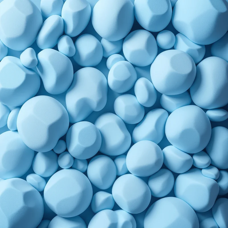 Frosted Marshmallow Light Blue Background
