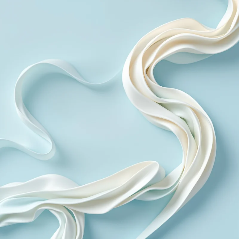 Frosting Ribbon Light Blue Background