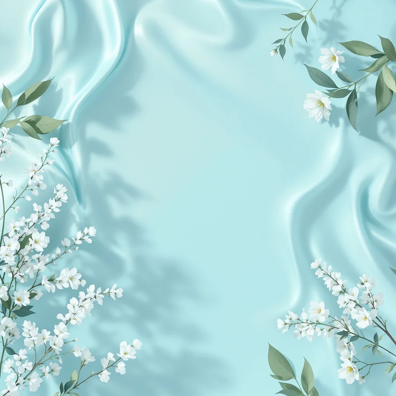 Gentle mint blue background