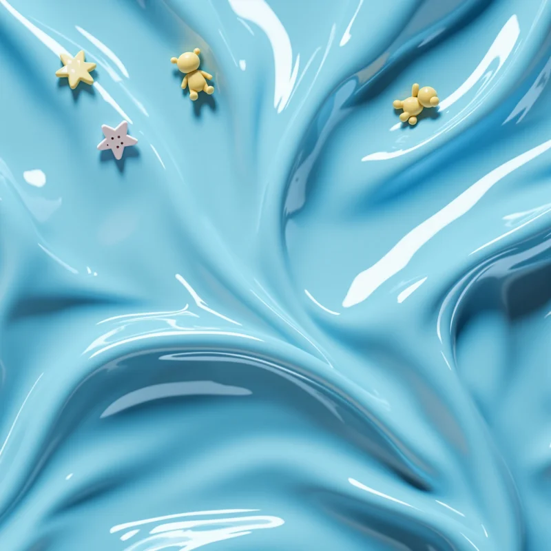 Gumball Plastic Light Blue Background