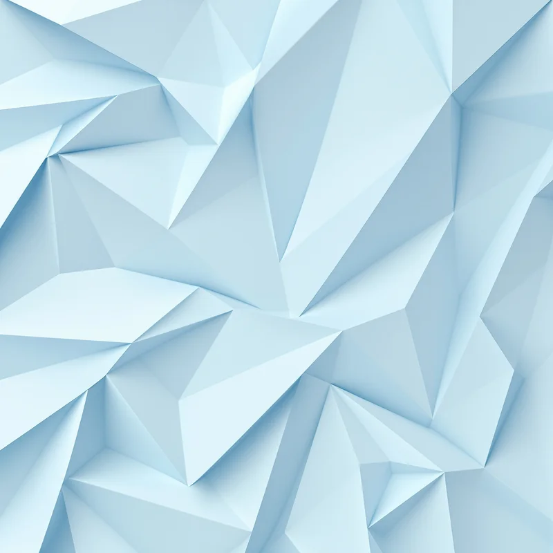 Icy Origami Fold Light Blue Background