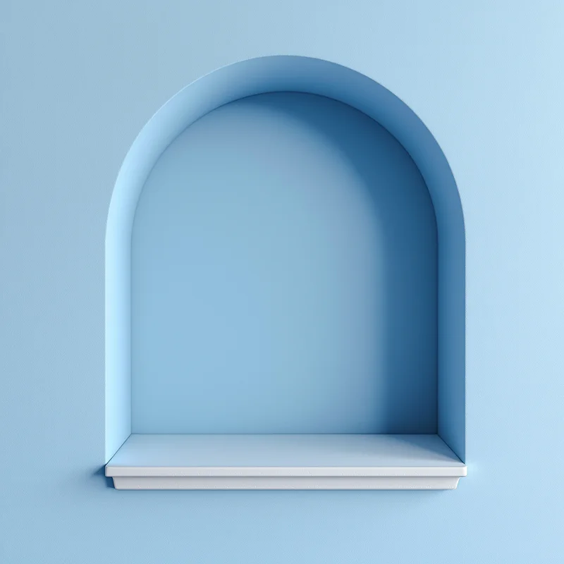 Lagoon Plaster Arc Light Blue Background