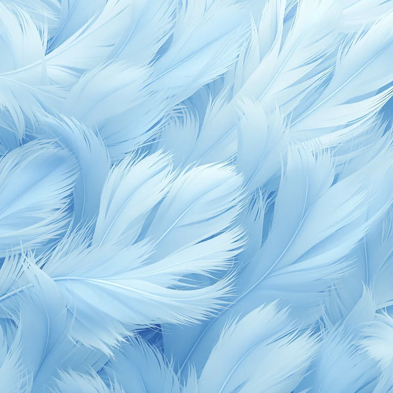 Polar Feather Light Blue Background