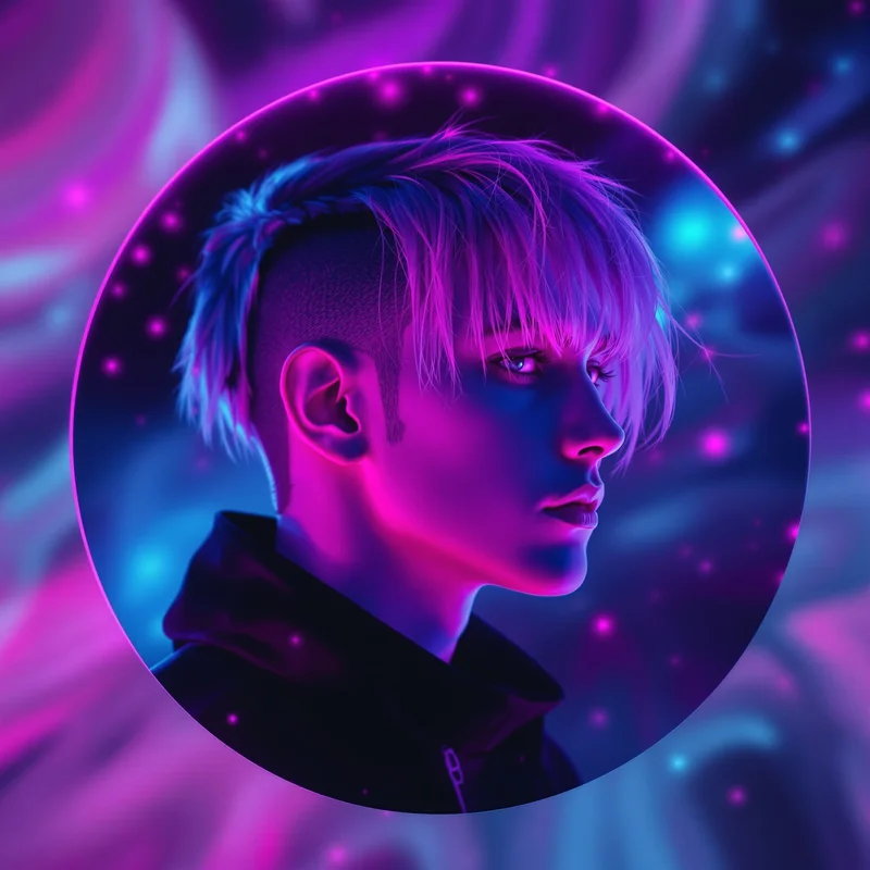 Lil Peep PFP with soft composition and identity focus