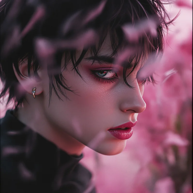 Lil Peep PFP with soft composition and identity focus