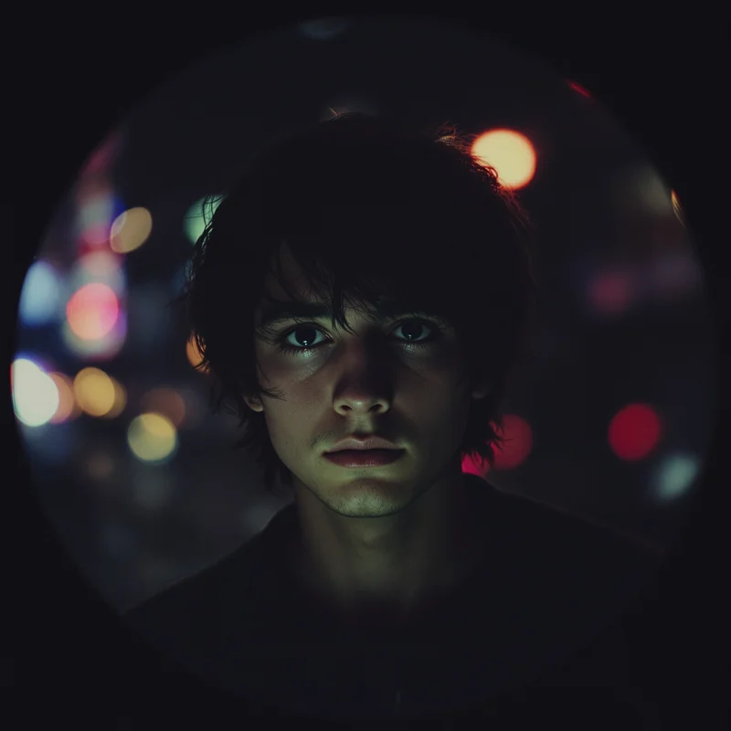 Lil Peep avatar profile image with sad expression