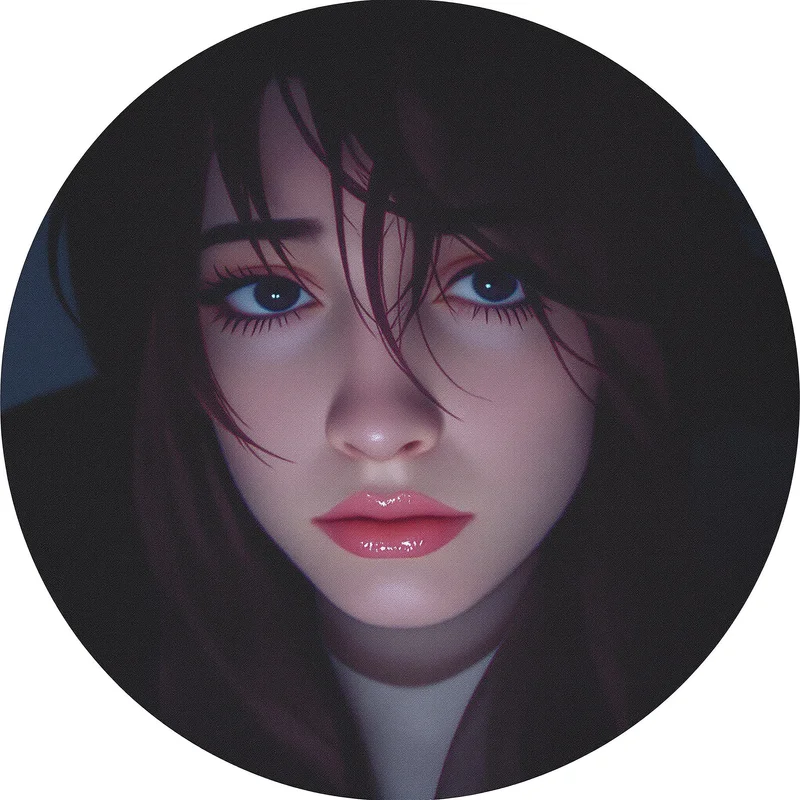 Lil Peep avatar profile image with sad expression