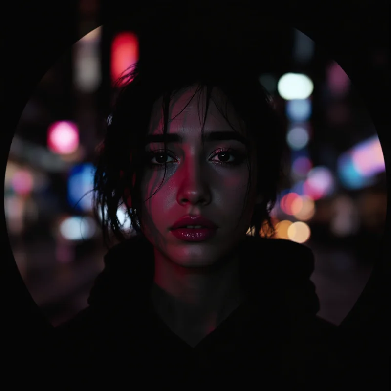 Lil Peep avatar profile image with sad expression