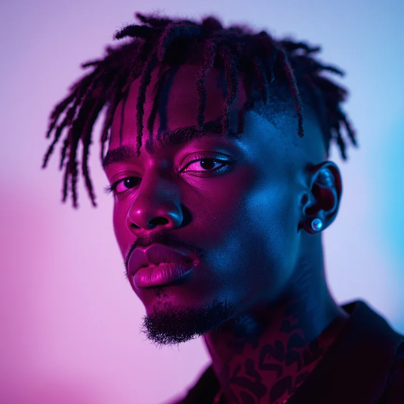 Lil Peep avatar portrait with emotional personality