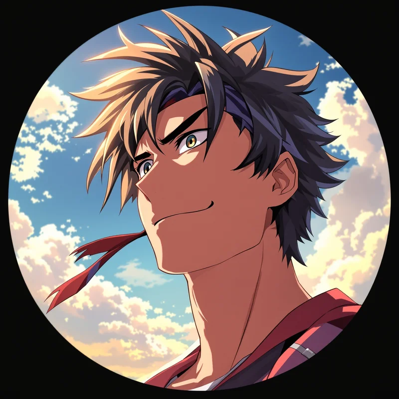 Luffy avatar profile image with cheerful expression and clear recognition