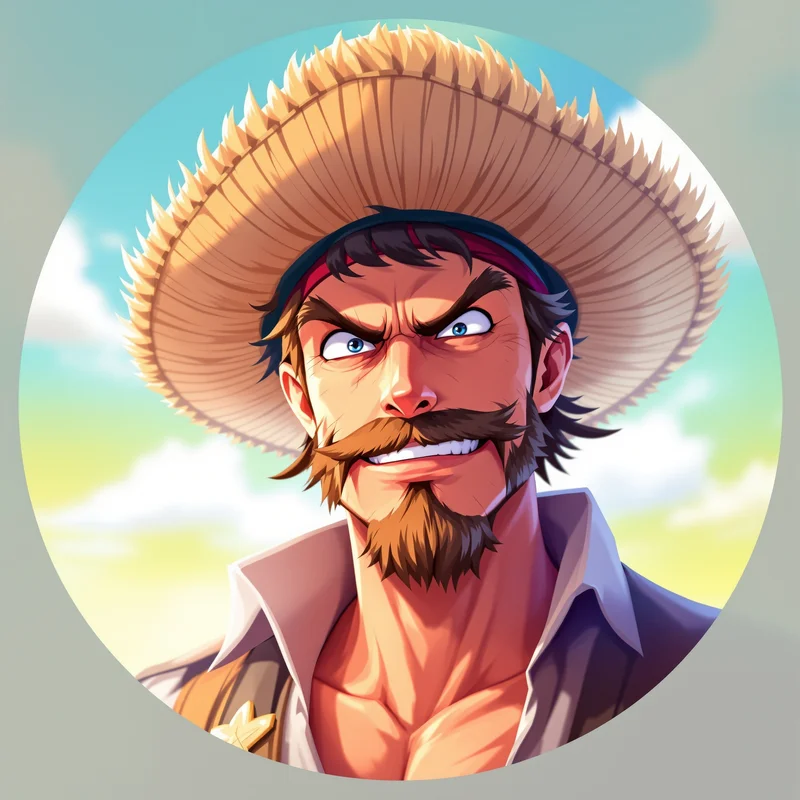 Luffy PFP with bright anime composition and avatar clarity