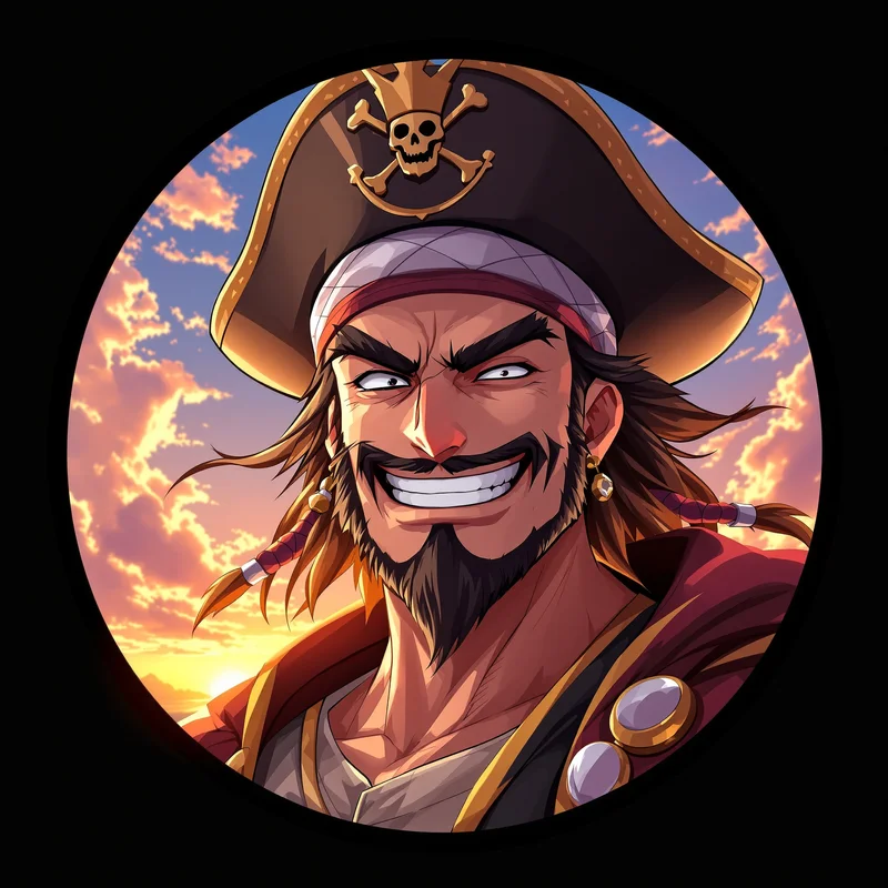 Luffy PFP avatar with pirate identity and strong profile readability