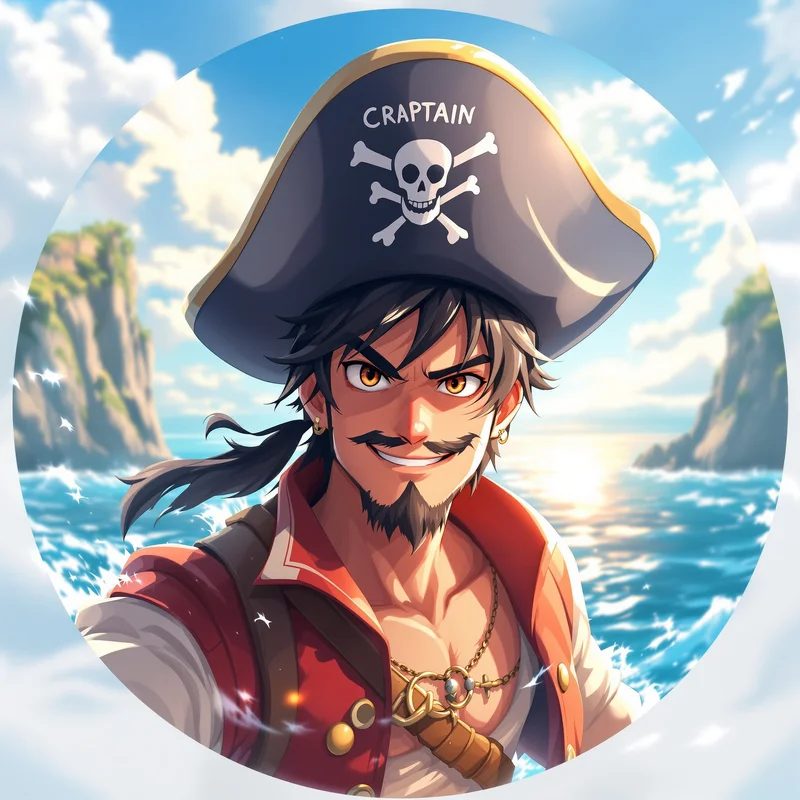 Luffy PFP avatar with pirate identity and strong profile readability