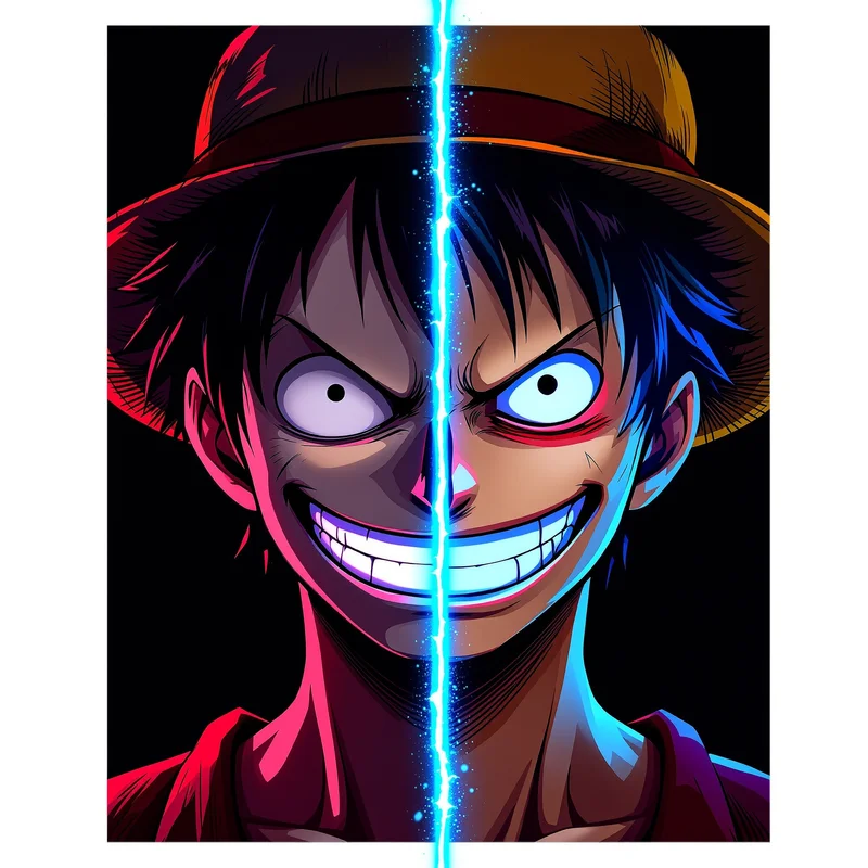 Luffy profile image optimized for stop-scroll identity and exaggerated expression