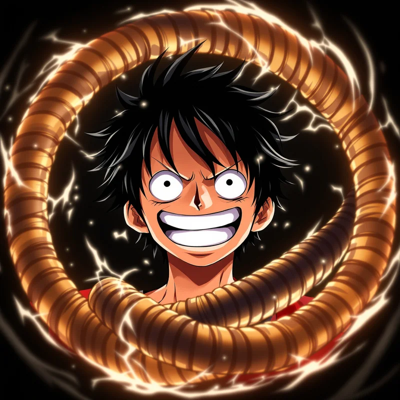 Luffy profile image optimized for stop-scroll identity and exaggerated expression