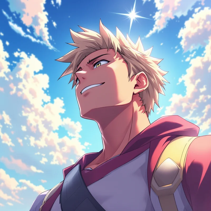 Luffy avatar portrait with energetic anime presence