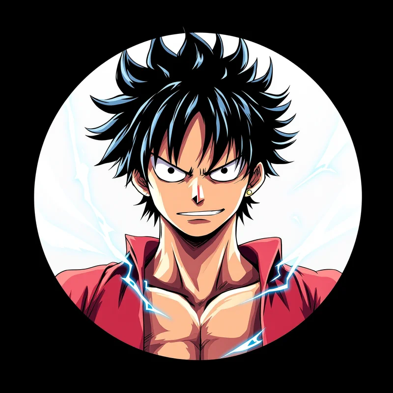 Luffy avatar profile image with cheerful expression and clear recognition