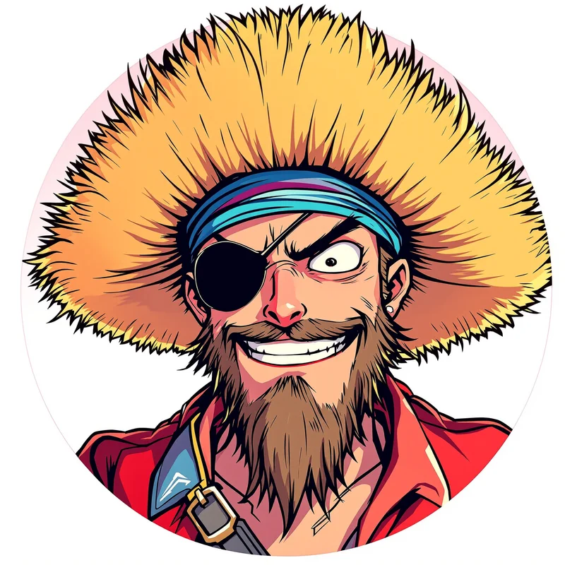 Luffy PFP avatar with pirate identity and strong profile readability