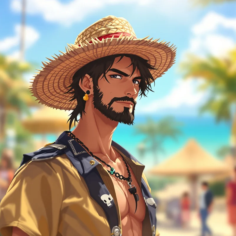 Luffy PFP avatar with pirate identity and strong profile readability