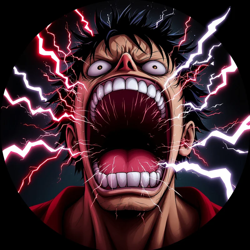 Luffy profile image optimized for stop-scroll identity and exaggerated expression